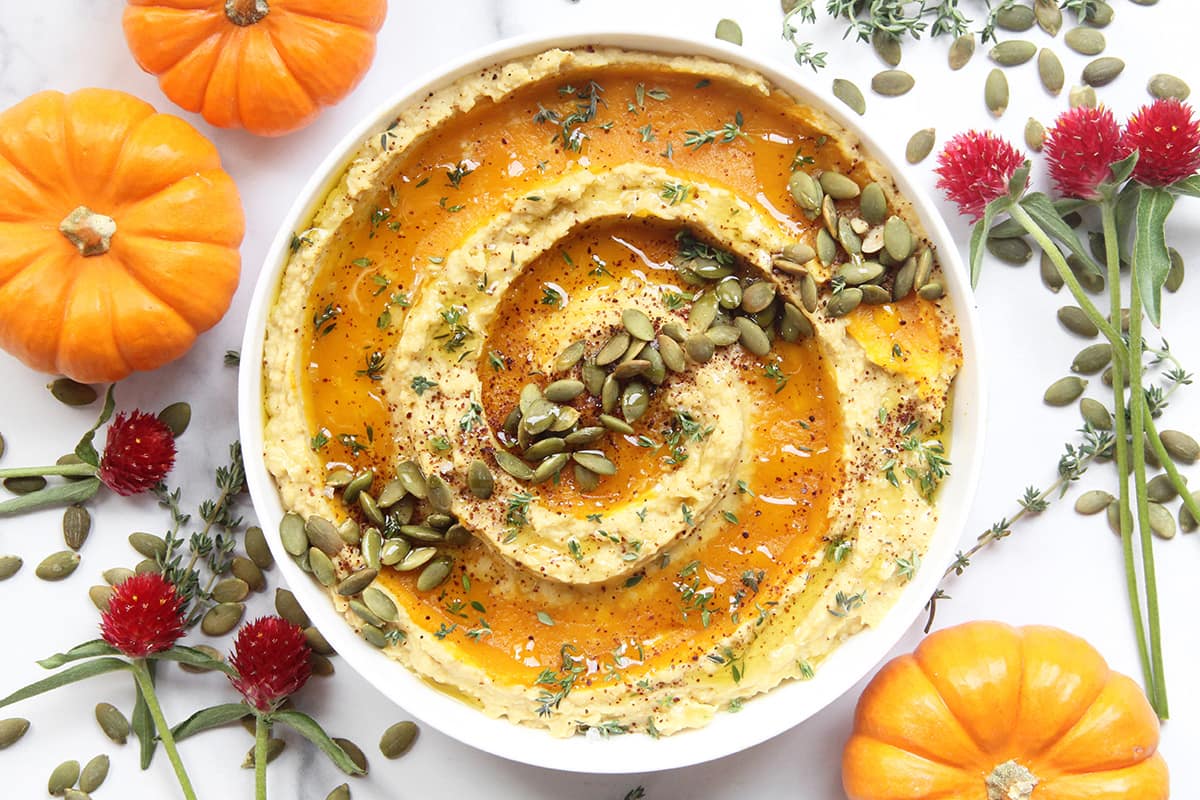 Halloween treat hummus from Holly Roser Fitness