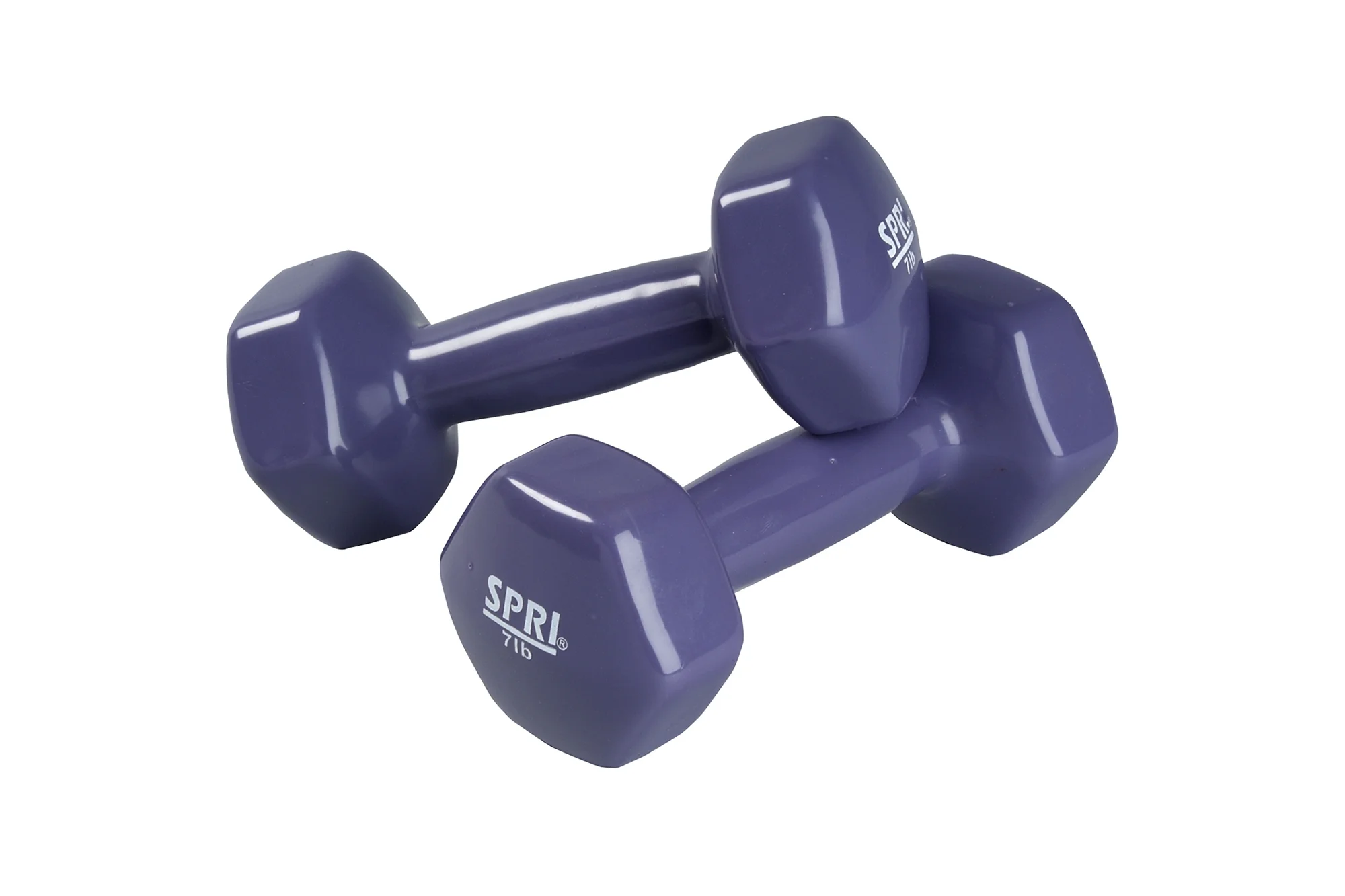 SPRI Deluxe Rubber Dumbbells with comfortable grip